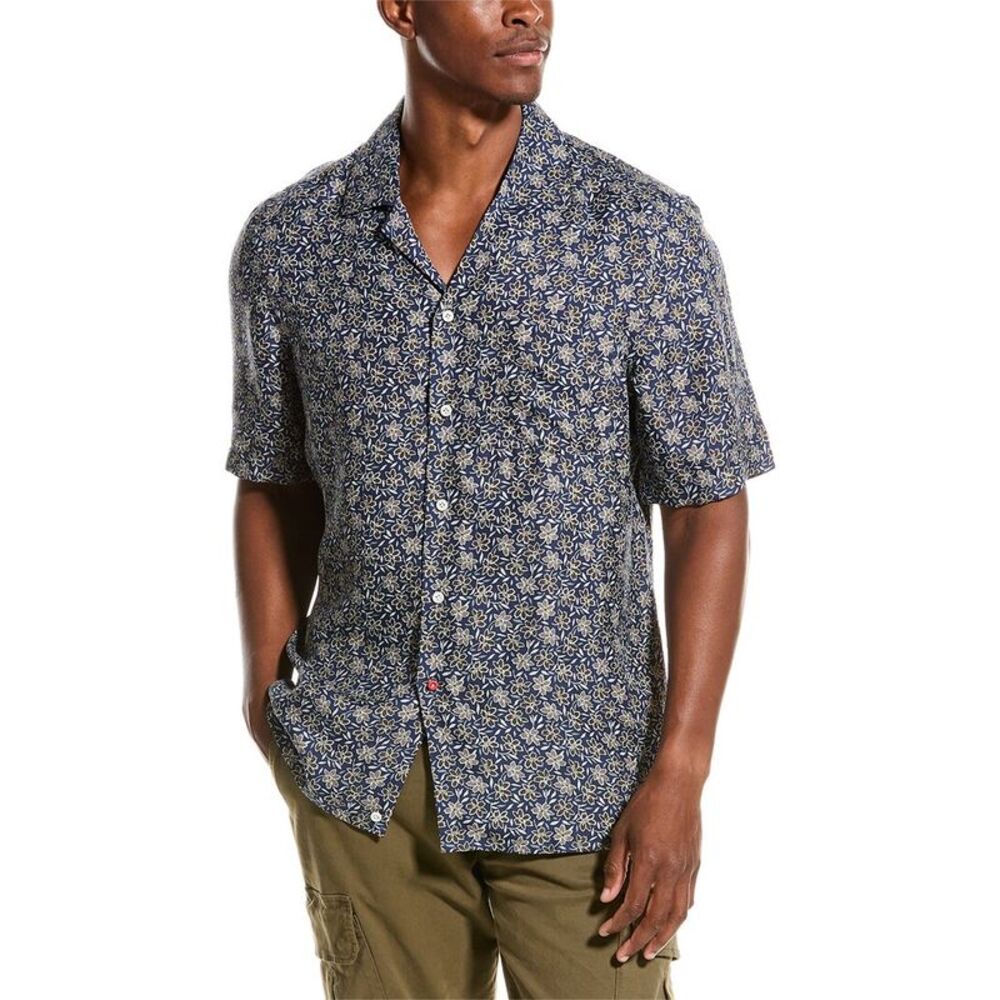 Isaia Mens Silk Shirt